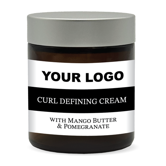 Private Label Curl Defining Cream with Mango Butter & Pomegranate | USA Manufacturer