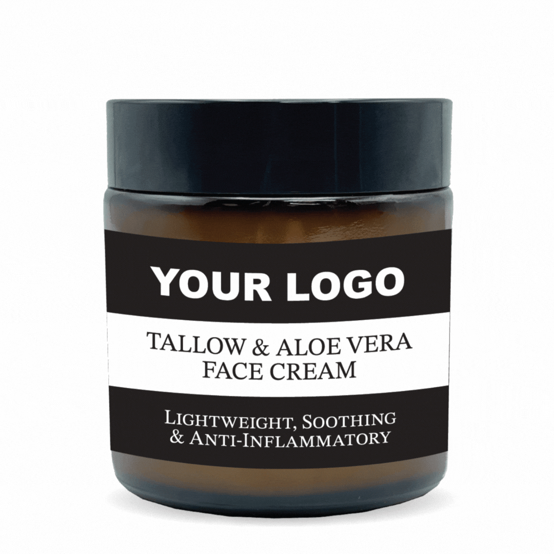 Lightweight Beef Tallow Face Cream with Aloe Vera