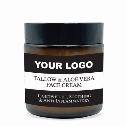 Lightweight Beef Tallow Face Cream with Aloe Vera